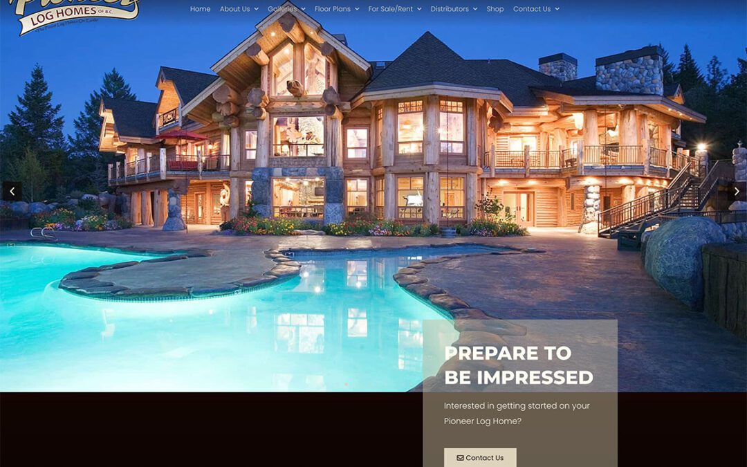 Featured WordPress Support Client: Pioneer Log Homes