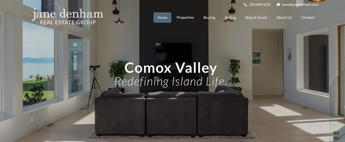 wordpress realtor website comox valley