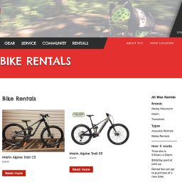 bike rental booking calendar for wordpress website