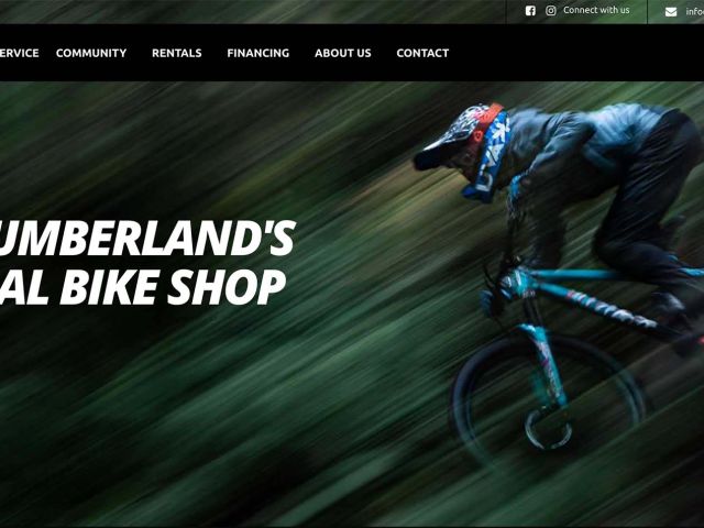 new website design for bike shop